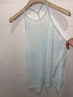 Nike Pale Blue Heathered Racerback Tank Top